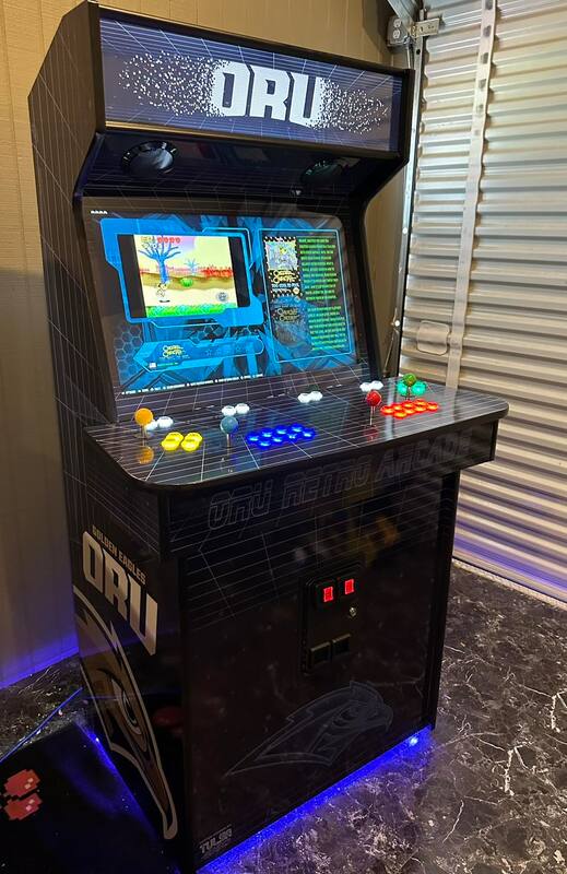 Custom ORU Arcade Cabinet done for ORU in Tulsa Oklahoma 